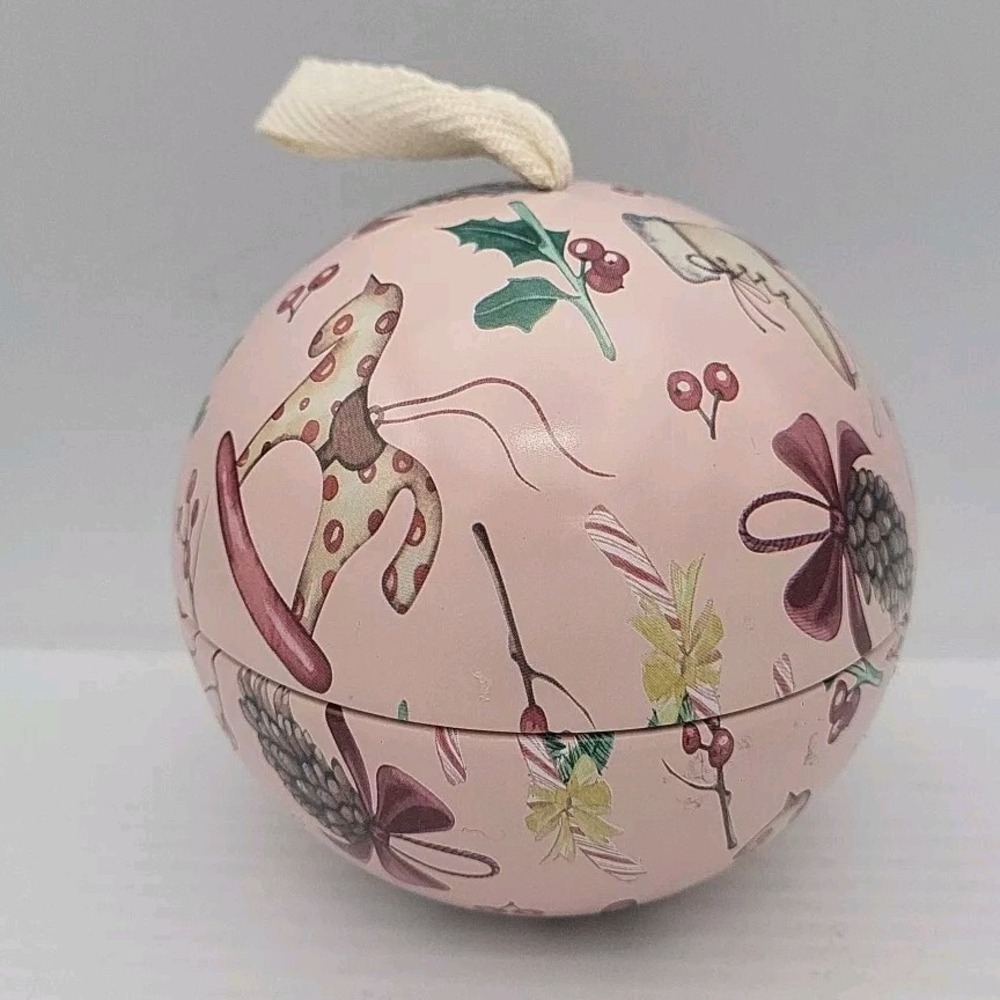 Kirkland Holiday Hanging Ornament Candle - Pink Rocking Horse - Pepermint Scent
